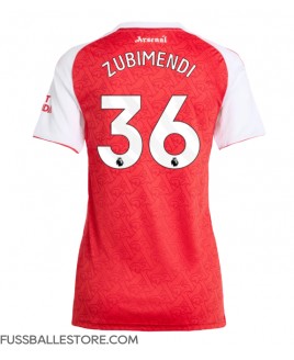 Günstige Arsenal Martin Zubimendi #36 Heimtrikot Damen 2025-26 Kurzarm